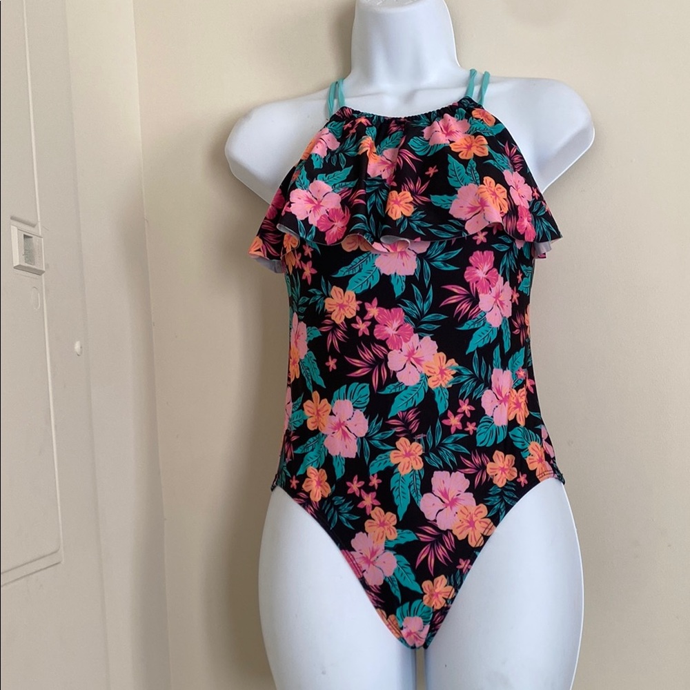 KIDS Floral Ruffle Swimsuit